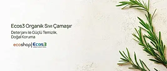 Ecos3 Organik Sıvı Çamaşır Deterjanı ile Güçlü Temizlik, Doğal Koruma