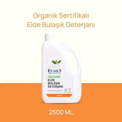 Sertifikalı Organik Elde Bulaşık Deterjanı - 2.5 lt