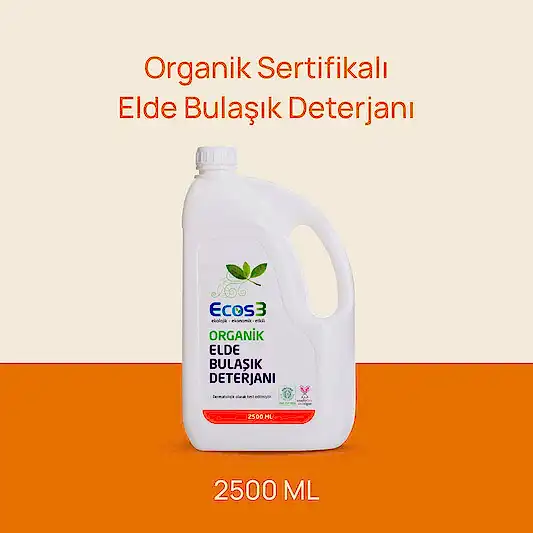 Sertifikalı Organik Elde Bulaşık Deterjanı - 2.5 lt