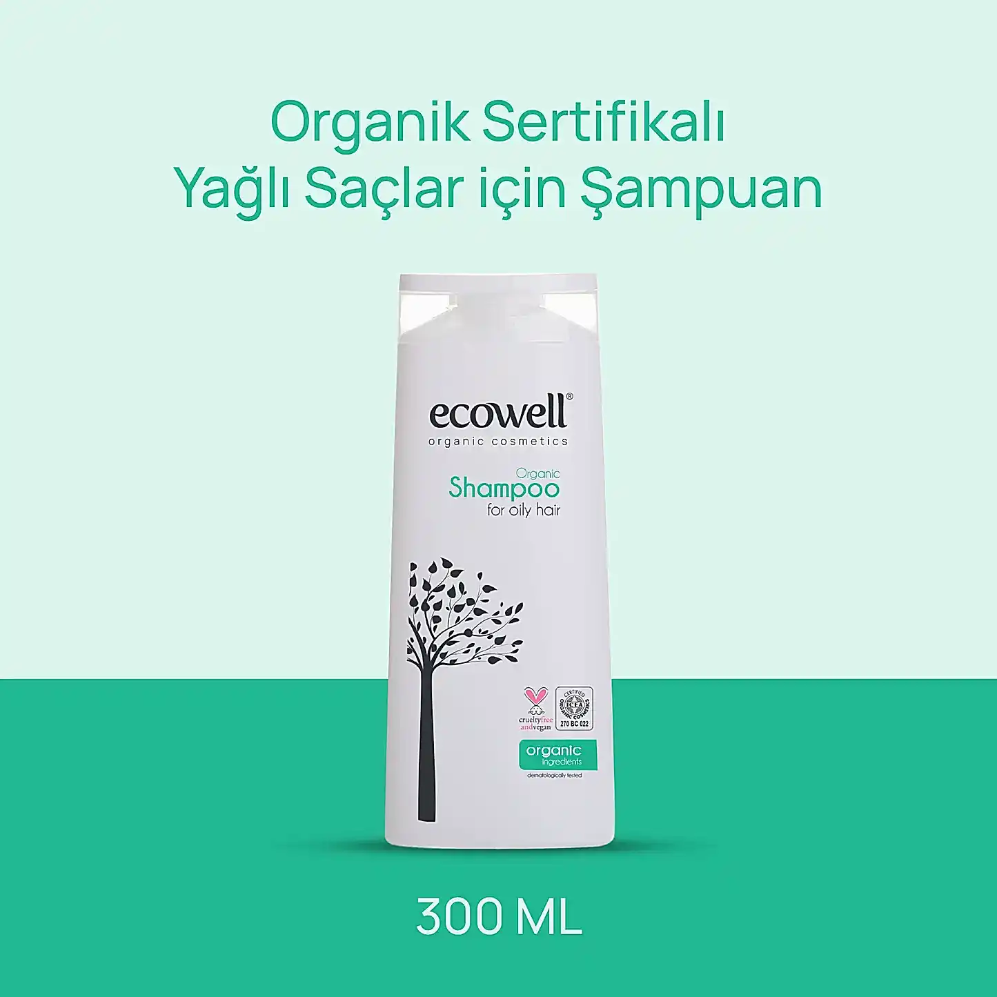 Sertifikalı Organik Şampuan - Yağlı Saç - 300 ml