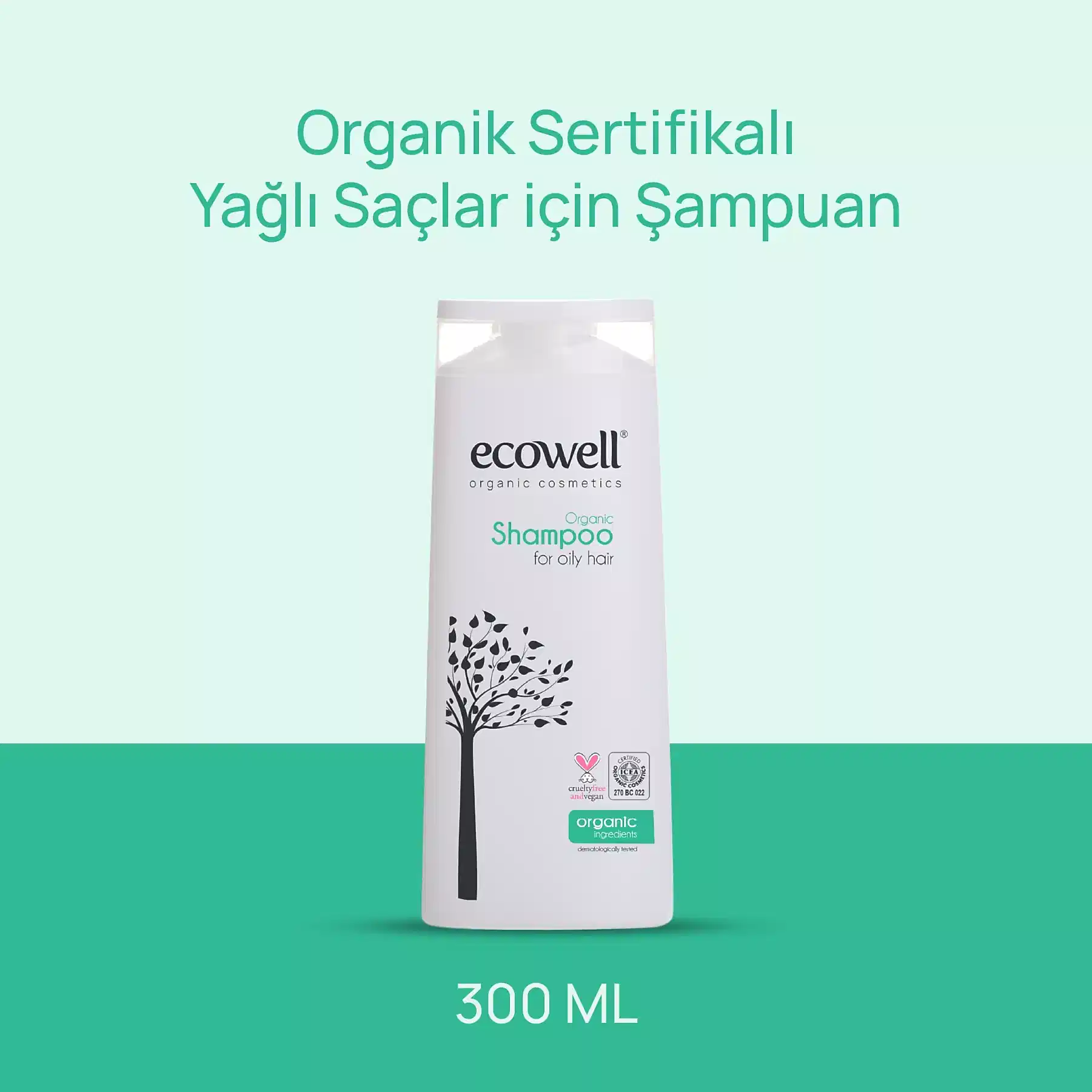 Sertifikalı Organik Şampuan - Yağlı Saç - 300 ml