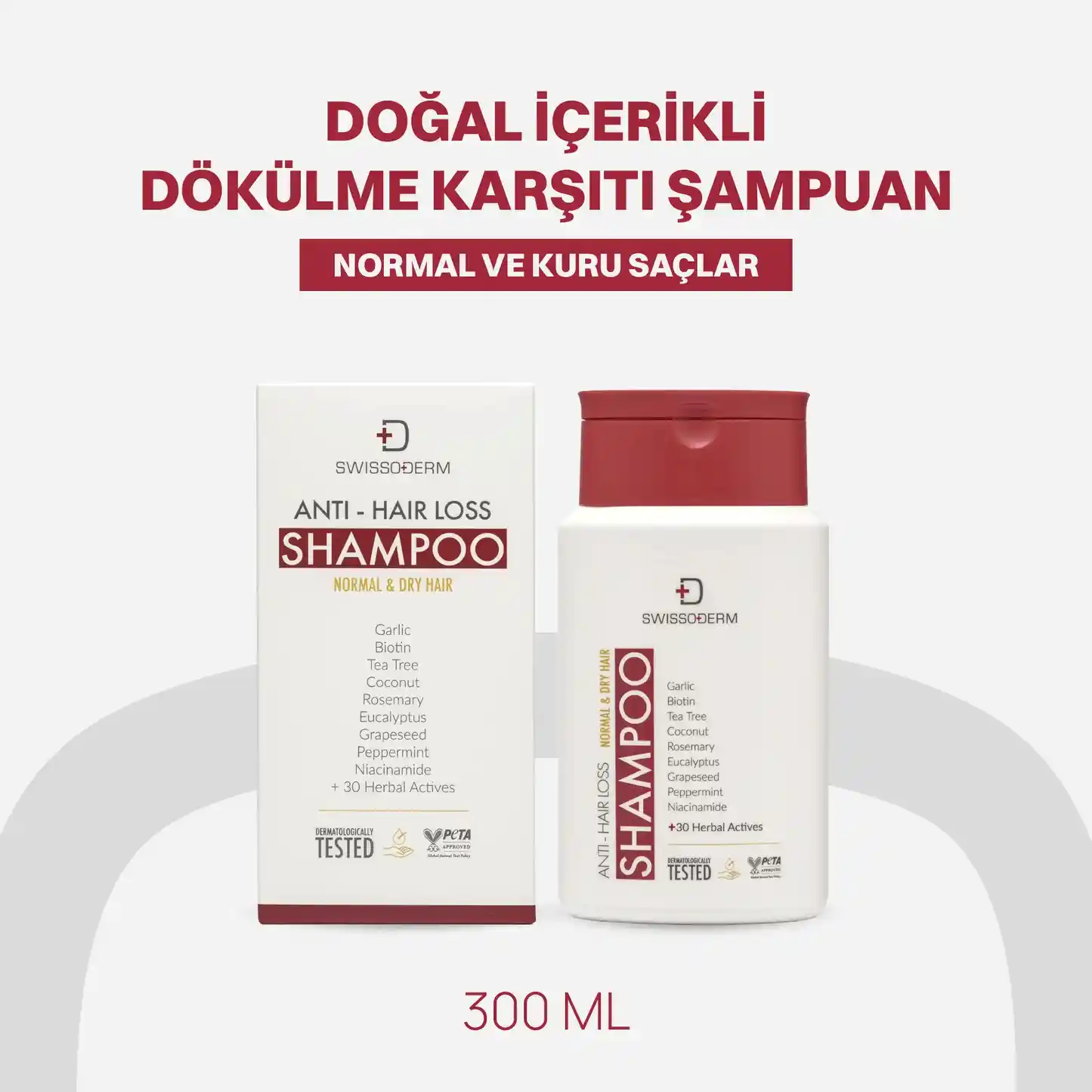 Doğal İçerikli Dökülme Karşıtı Şampuan Normal & Kuru Saçlar - 300 ml