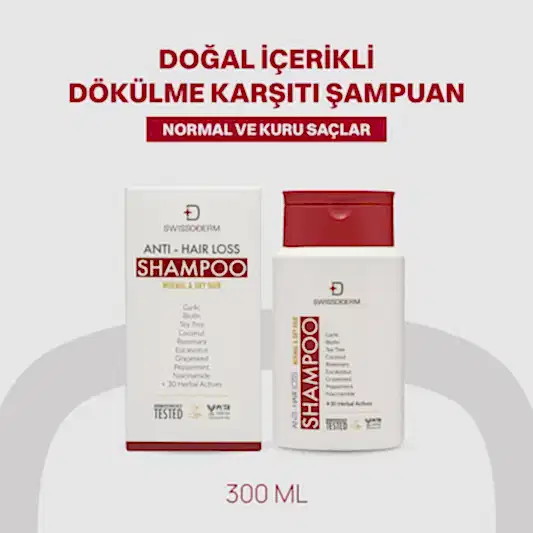 Doğal İçerikli Dökülme Karşıtı Şampuan Normal & Kuru Saçlar - 300 ml