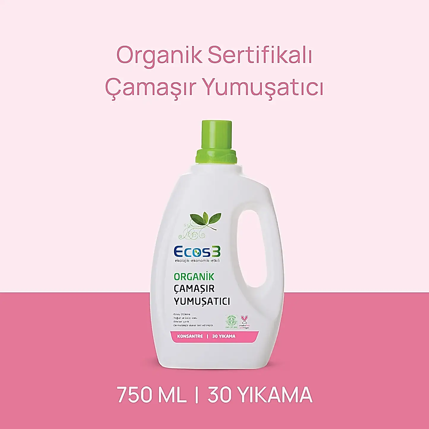 Sertifikalı Organik Çamaşır Yumuşatıcı - 750 ml