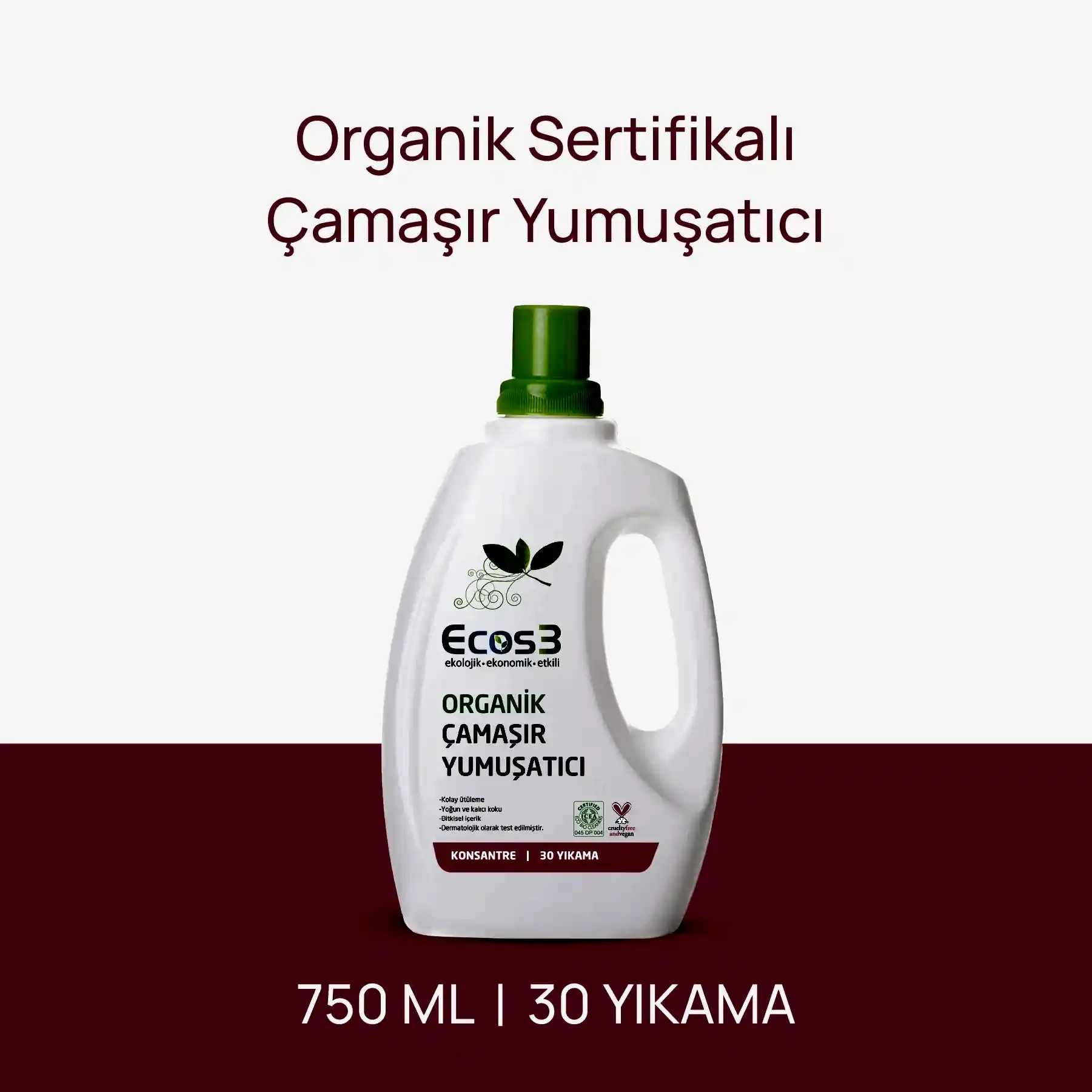 Sertifikalı Organik Çamaşır Yumuşatıcı - 750 ml