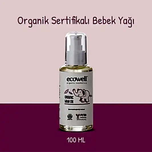 Sertifikalı Organik Bebek Yağı - 100 ml