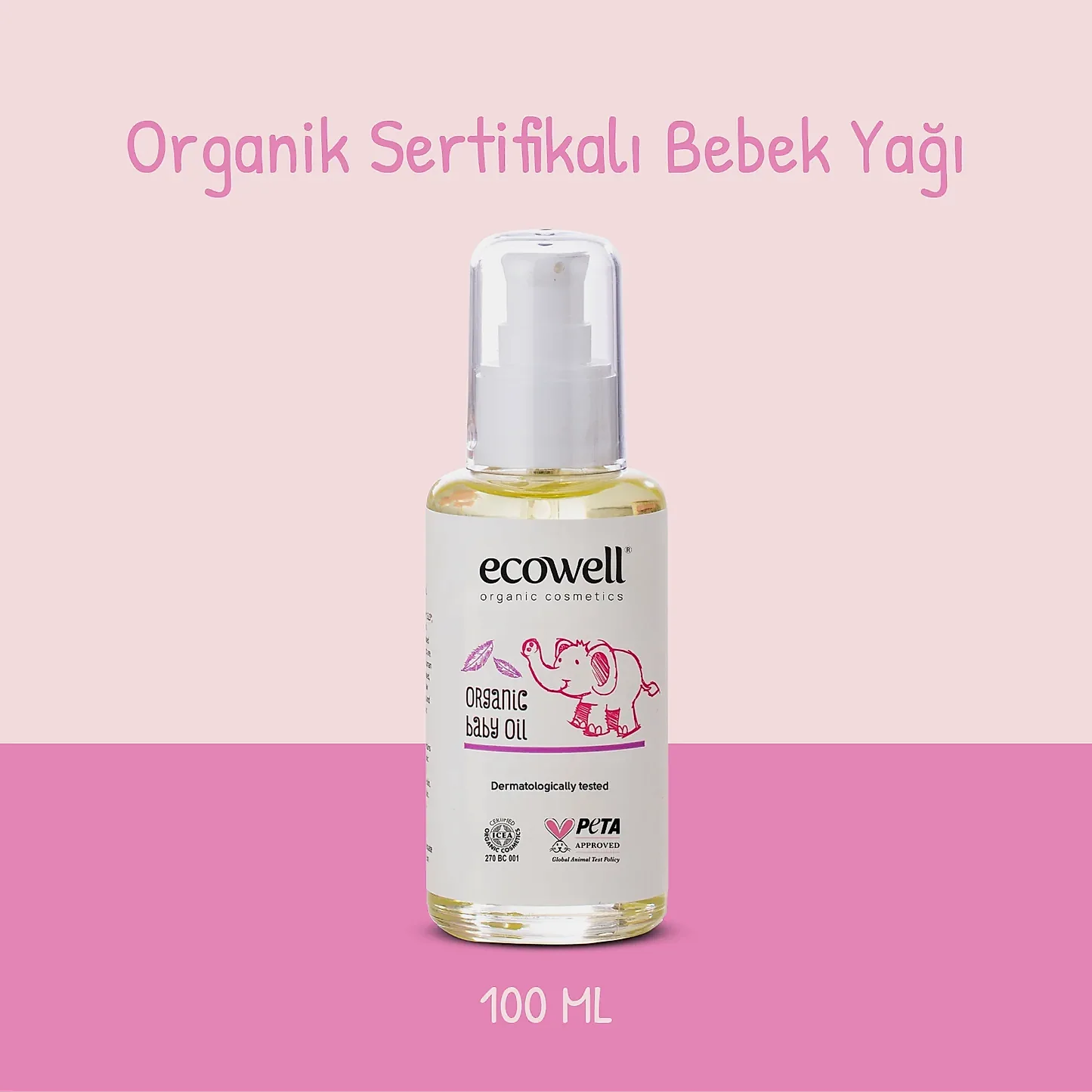 Sertifikalı Organik Bebek Yağı - 100 ml