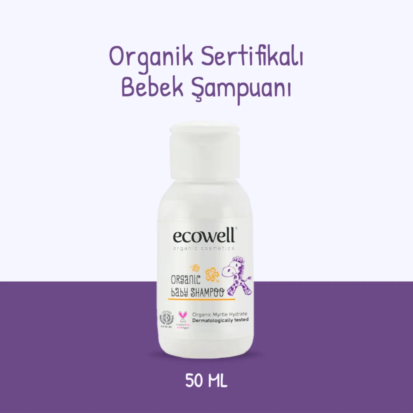 Sertifikalı Organik Bebek Şampuanı - 50 ml