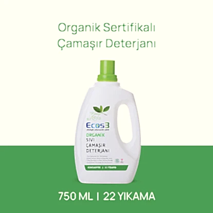 Sertifikalı Organik Çamaşır Deterjanı - 750 ml