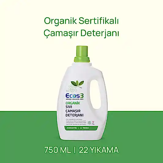 Sertifikalı Organik Çamaşır Deterjanı - 750 ml