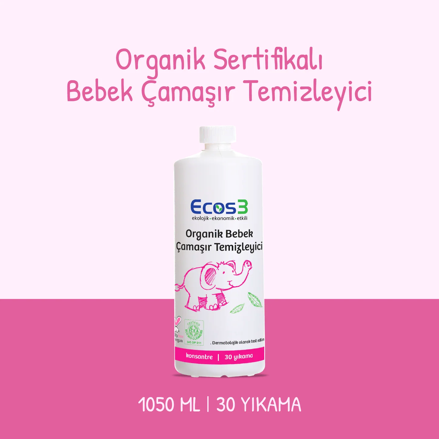Sertifikalı Organik Bebek Çamaşır Temizleyici - 1050 ml