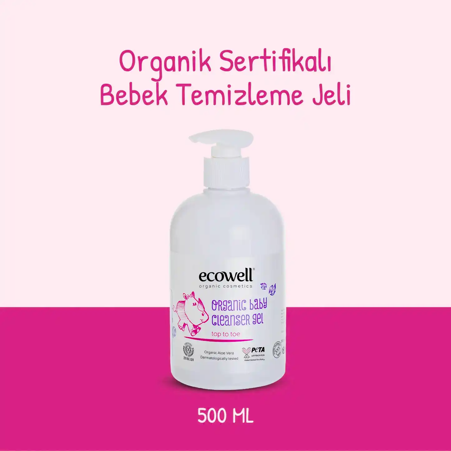 Sertifikalı Organik Bebek Temizleme Jeli - 500 ml