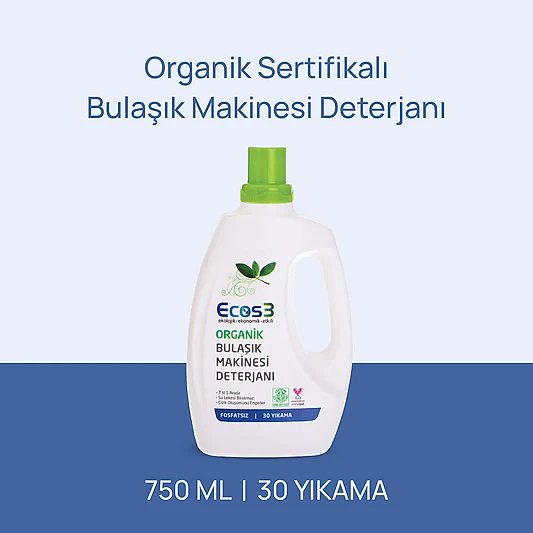 Sertifikalı Organik Bulaşık Makinesi Deterjanı - 750 ml