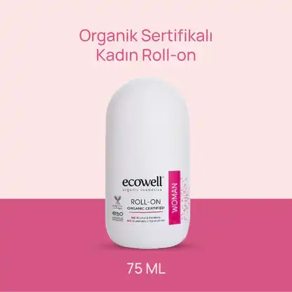 Sertifikalı Organik Kadın Deodorant Roll-on - 75 ml