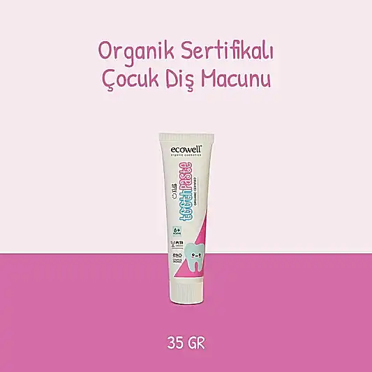 Sertifikalı Organik Çocuk Diş Macunu - 35 gr