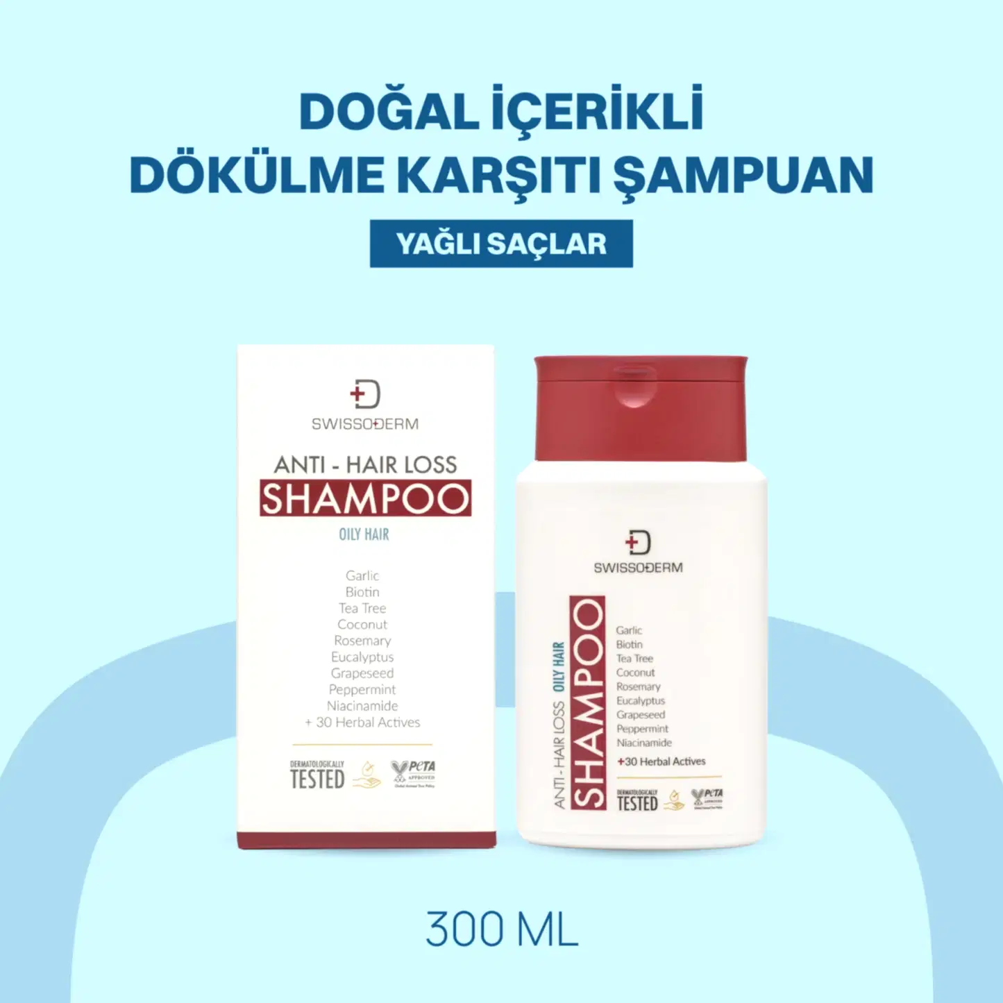 Doğal İçerikli Dökülme Karşıtı Şampuan Yağlı Saçlar - 300 ml