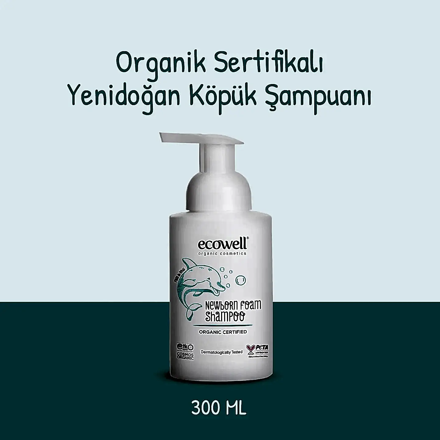 Sertifikalı Organik Yenidoğan Köpük Şampuan - 300 ml