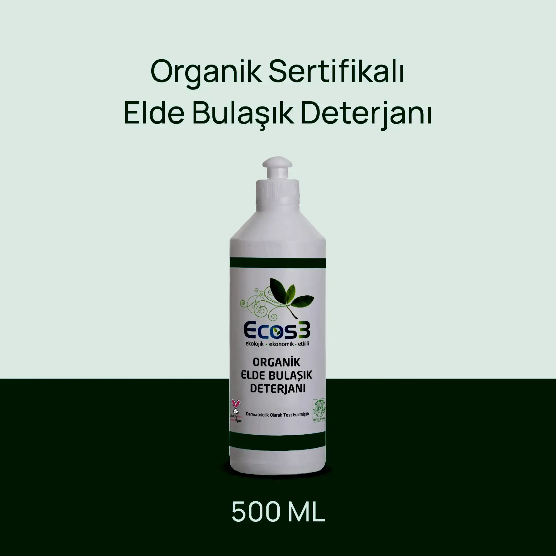 Sertifikalı Organik Elde Bulaşık Deterjanı - 500 ml