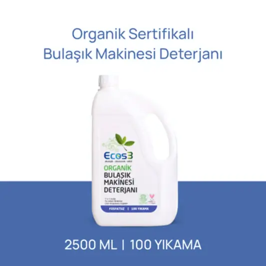 Sertifikalı Organik Bulaşık Makinesi Deterjanı - 2.5 lt