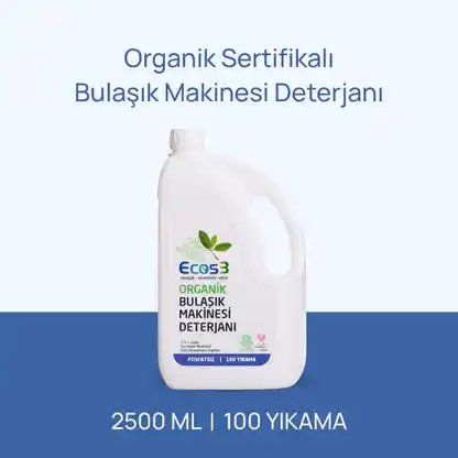 Sertifikalı Organik Bulaşık Makinesi Deterjanı - 2.5 lt