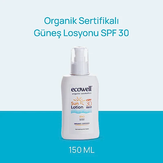 Sertifikalı Organik Güneş Losyonu SPF 30 - 150 ml