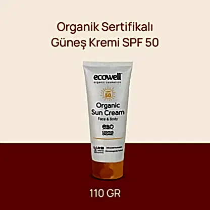 Sertifikalı Organik Güneş Kremi SPF 50 - 110 gr