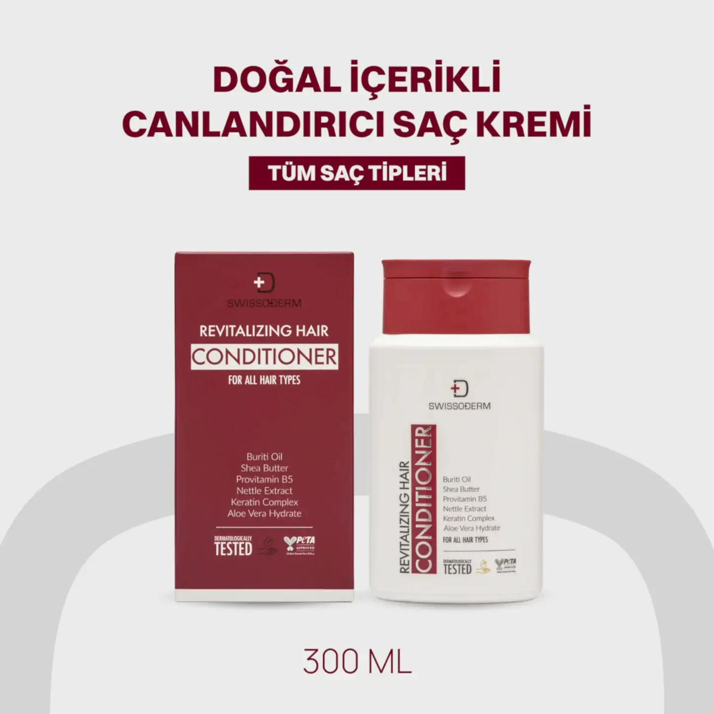 Doğal İçerikli Canlandırıcı Saç Kremi - 300 ml