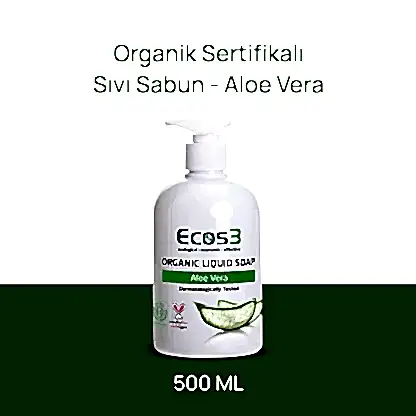 Sertifikalı Organik Sıvı Sabun - Aloe Vera - 500 ml