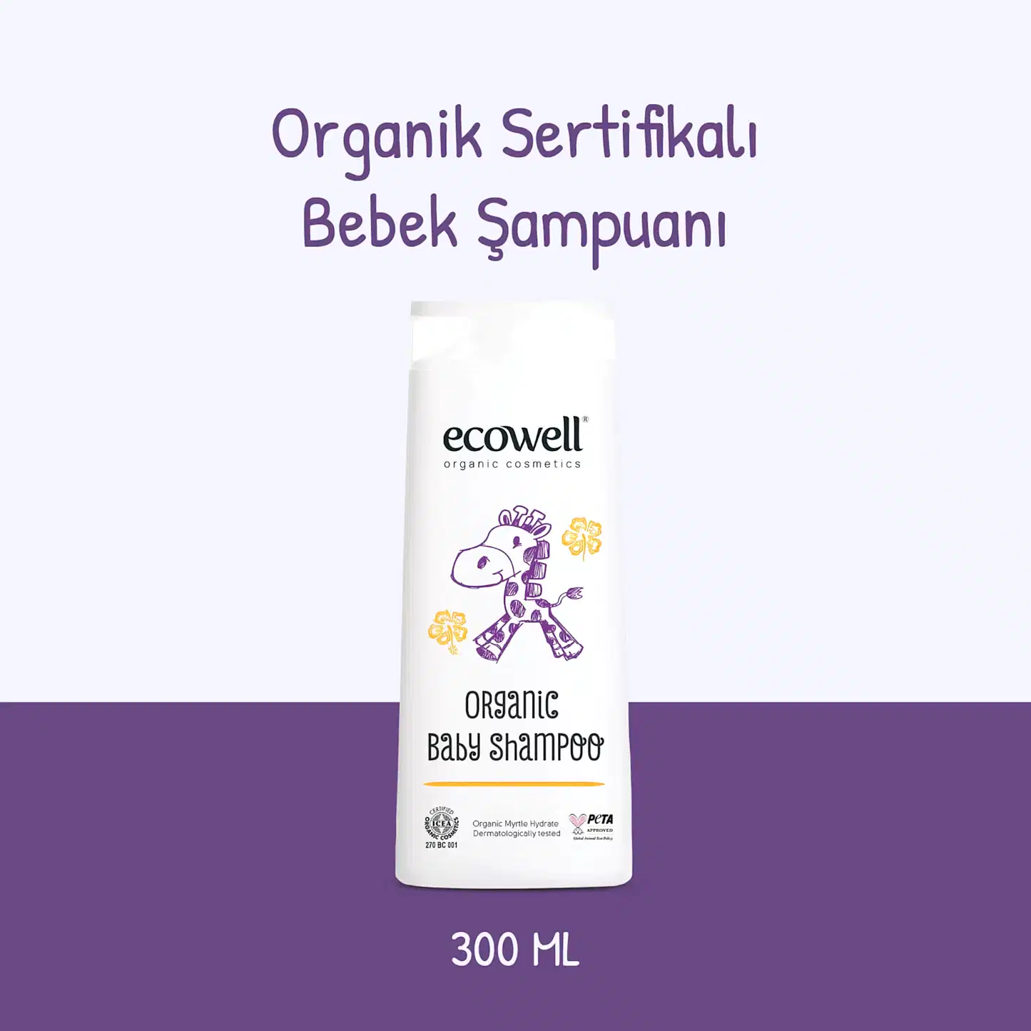 Sertifikalı Organik Bebek Şampuanı - 300 ml