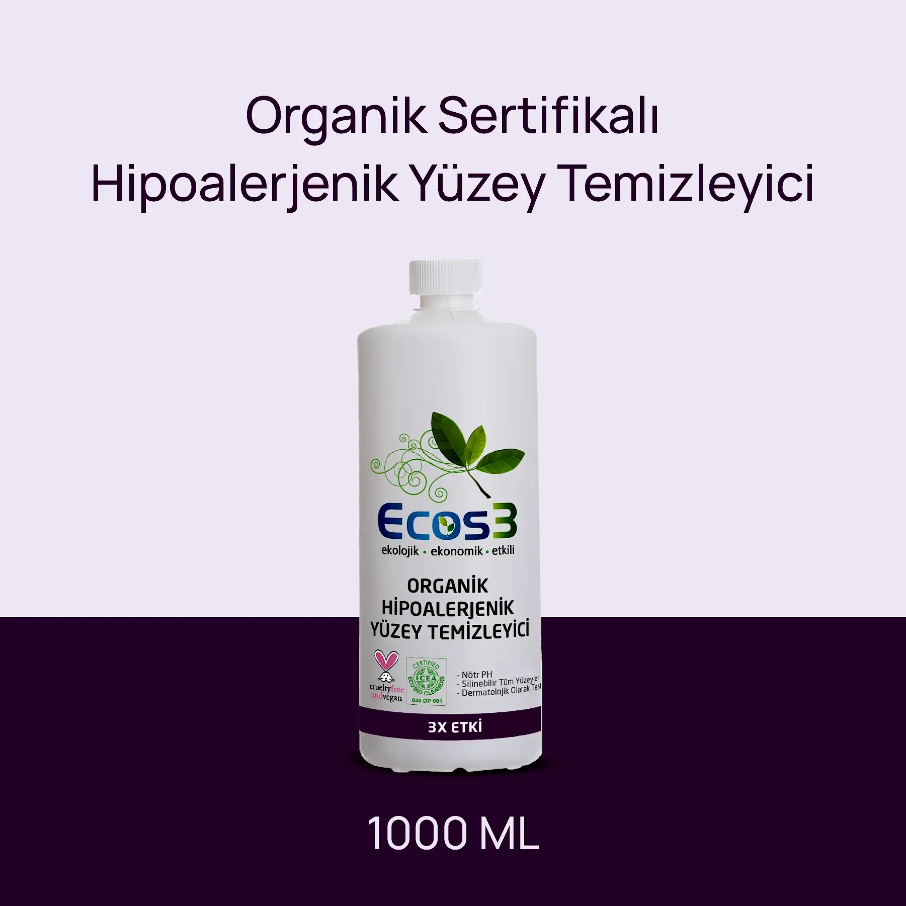 Sertifikalı Organik Yüzey Temizleyici - 1 lt