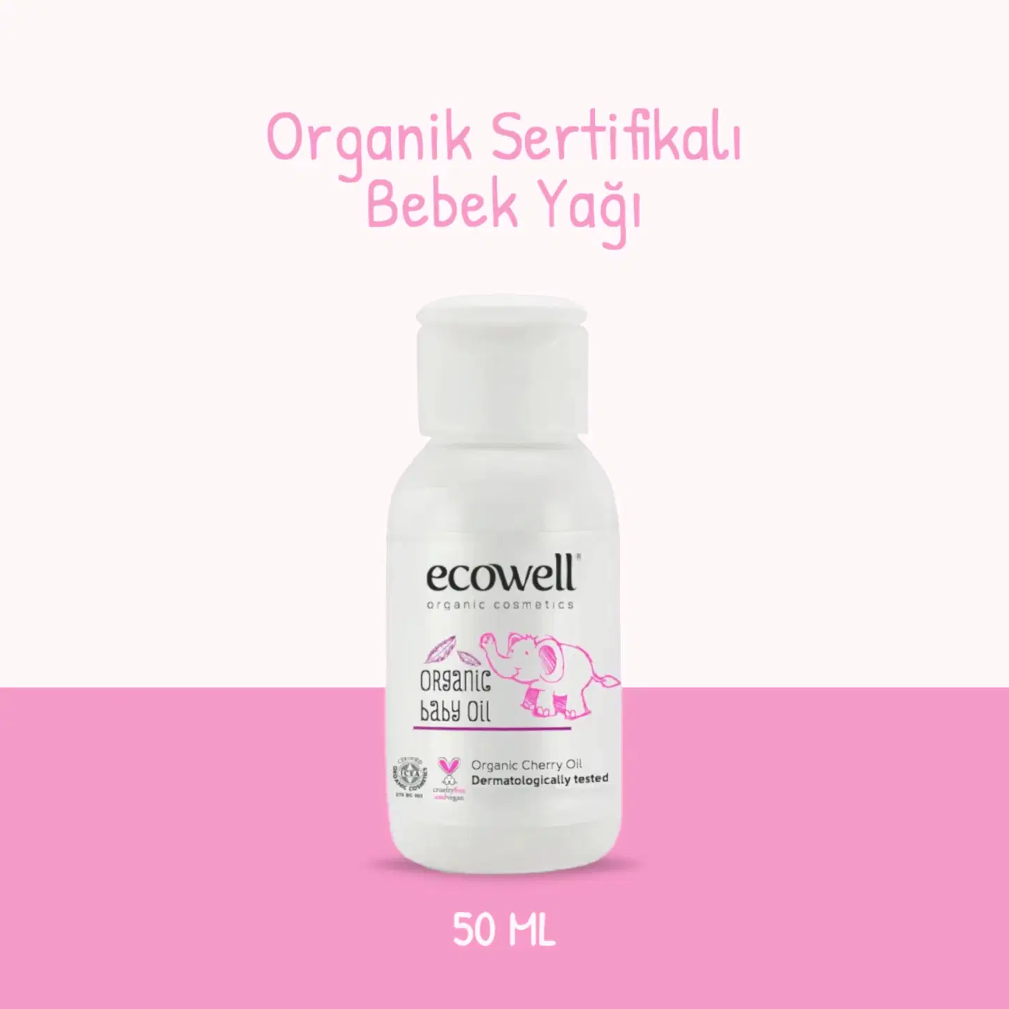 Sertifikalı Organik Bebek Yağı - 50 ml