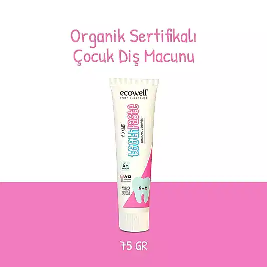 Sertifikalı Organik Çocuk Diş Macunu - 75 gr