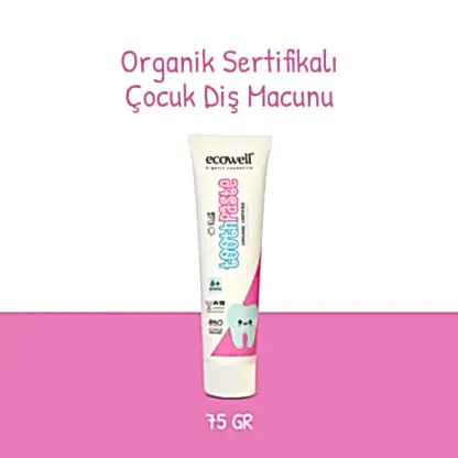 Sertifikalı Organik Çocuk Diş Macunu - 75 gr