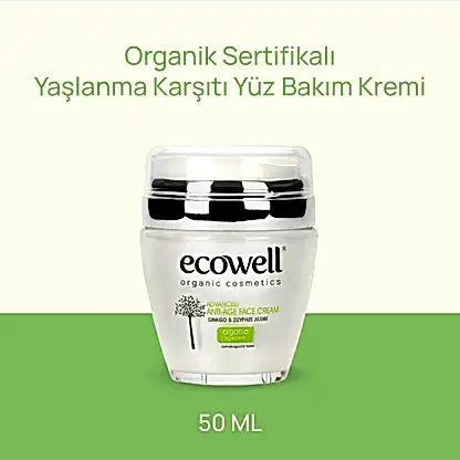 Sertifikalı Organik Yaşlanma Karşıtı Yüz Kremi - 50 ml