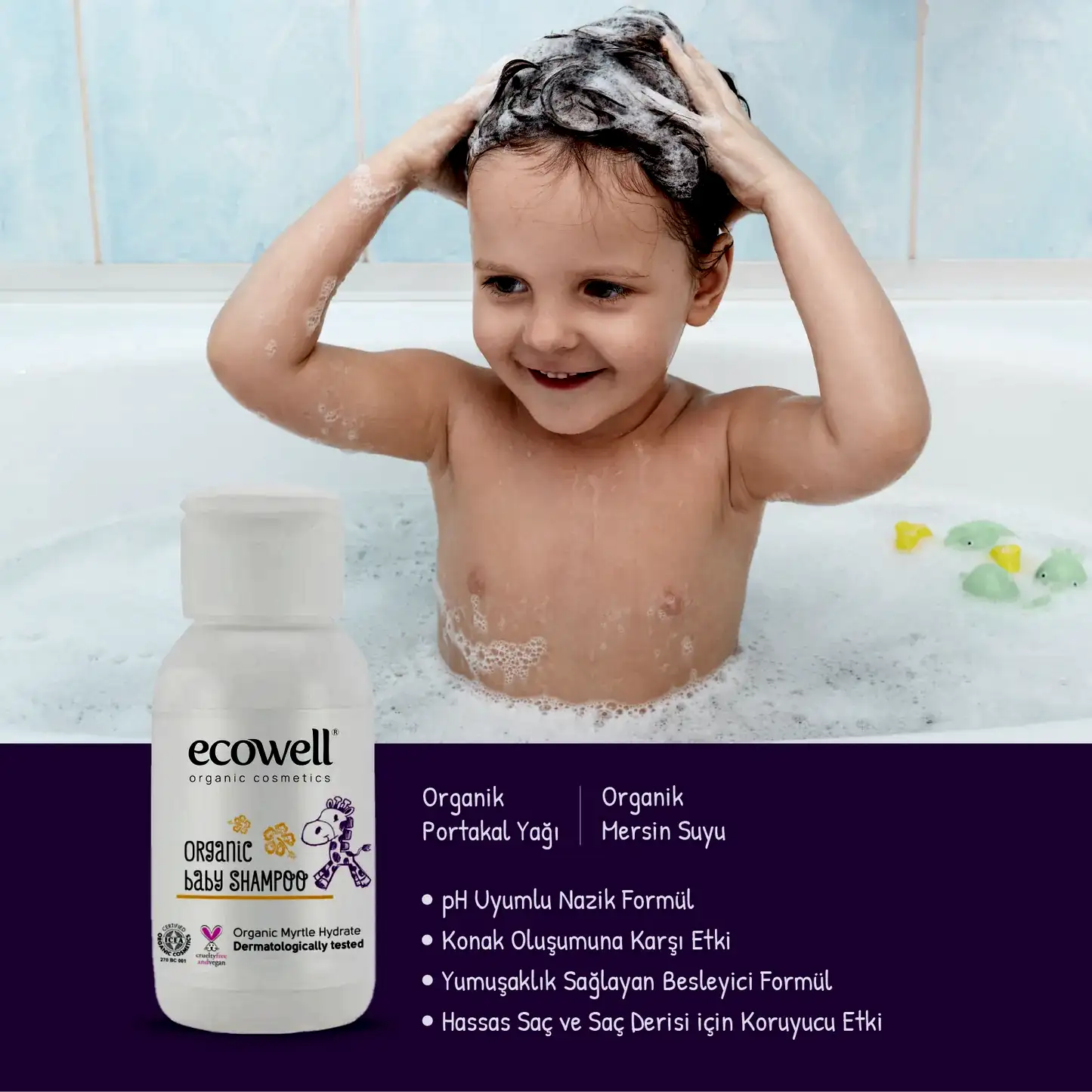Sertifikalı Organik Bebek Şampuanı - 50 ml