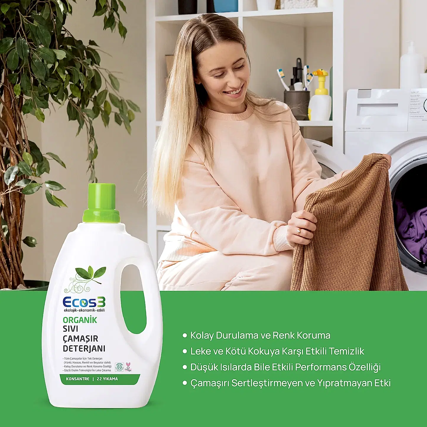 Sertifikalı Organik Çamaşır Deterjanı - 750 ml