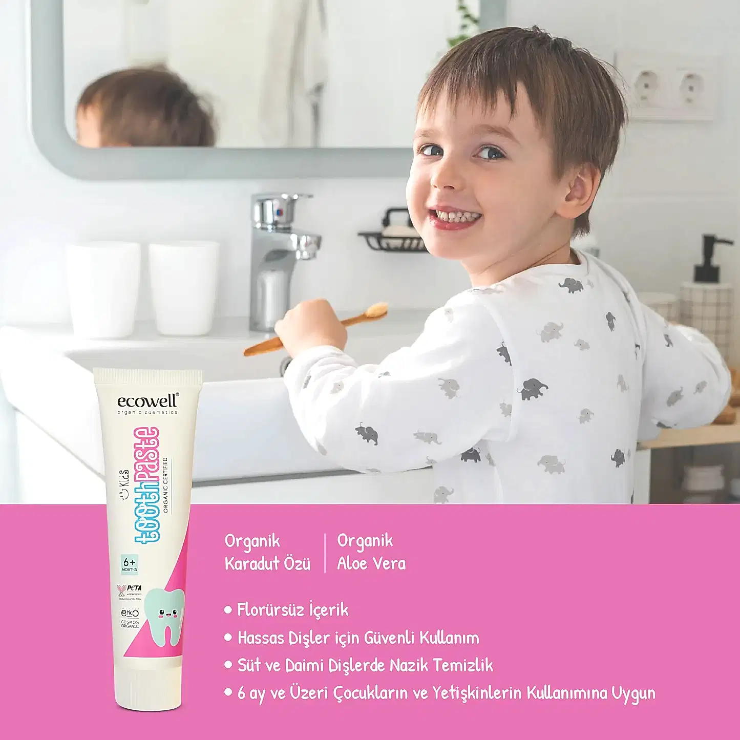 Sertifikalı Organik Çocuk Diş Macunu - 75 gr
