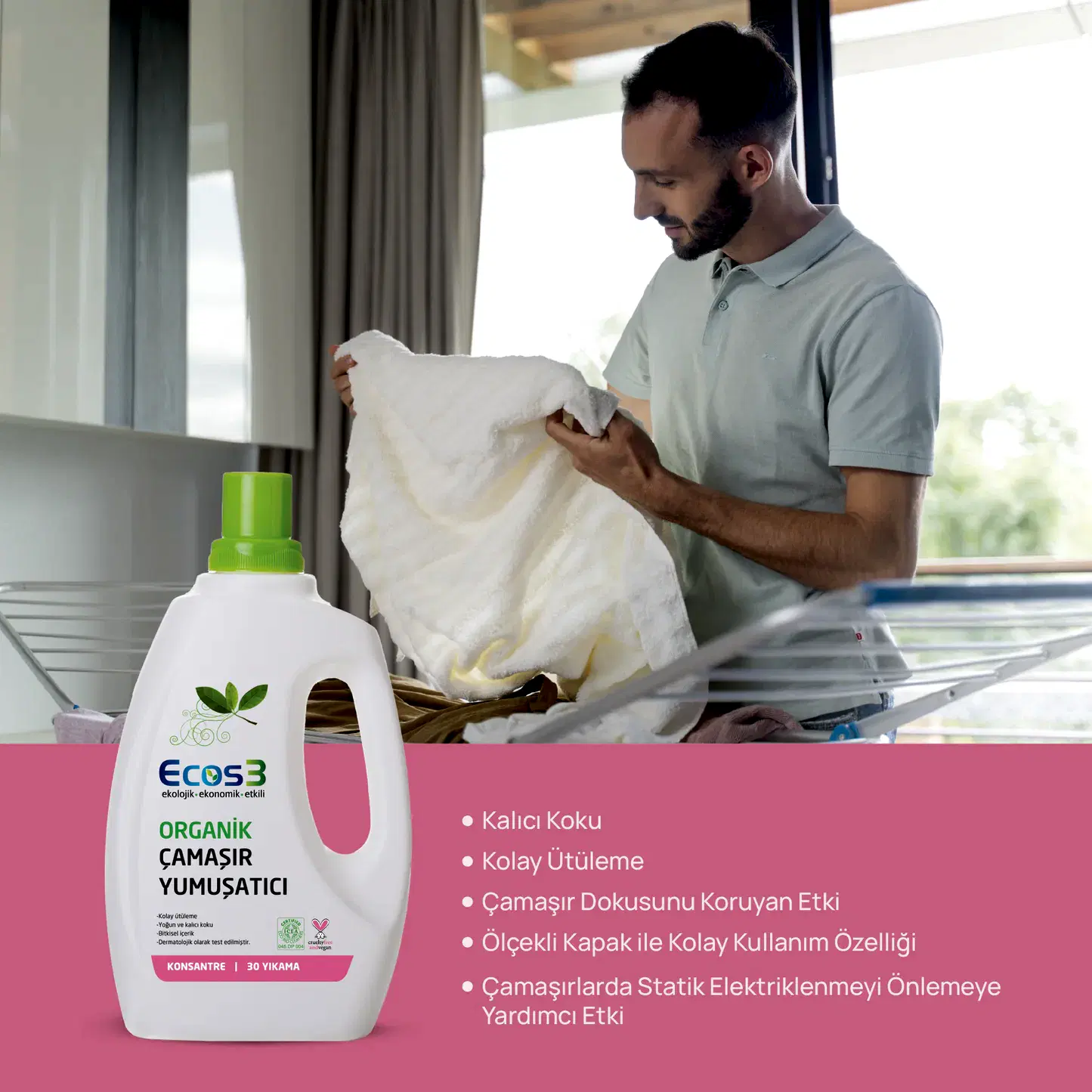 Sertifikalı Organik Çamaşır Yumuşatıcı - 750 ml