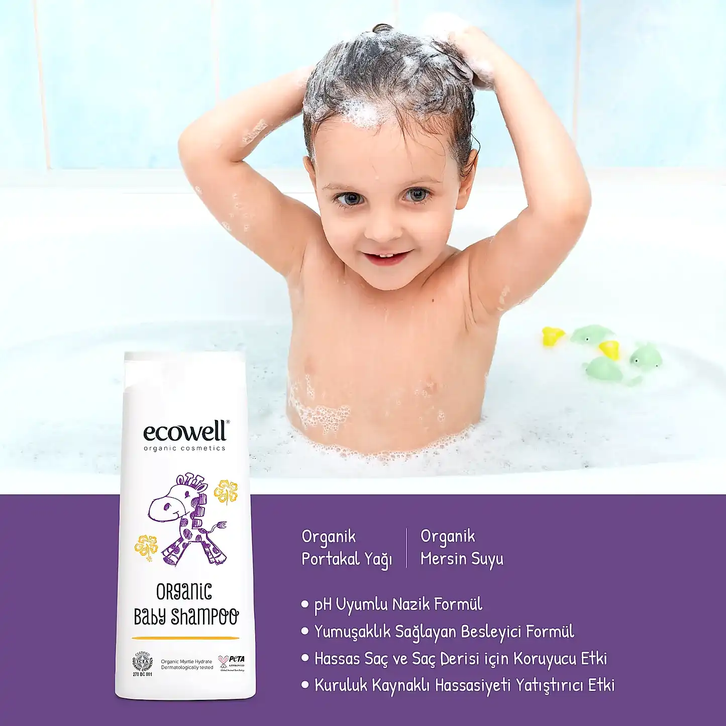 Sertifikalı Organik Bebek Şampuanı - 300 ml