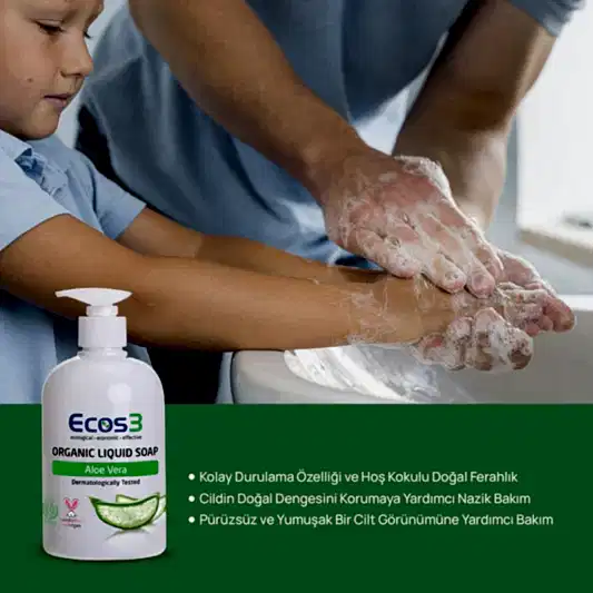 Sertifikalı Organik Sıvı Sabun - Aloe Vera - 500 ml