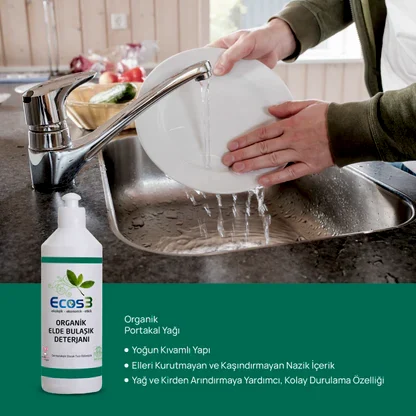 Sertifikalı Organik Elde Bulaşık Deterjanı - 500 ml