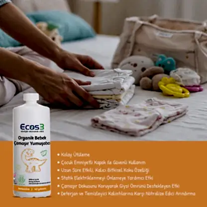 Sertifikalı Organik Bebek Çamaşır Yumuşatıcı - 1000 ml