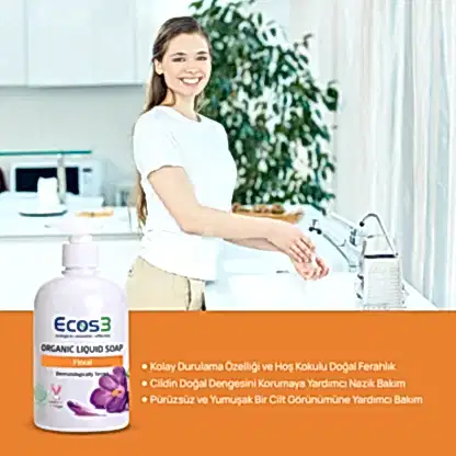 Sertifikalı Organik Sıvı Sabun - Floral - 500 ml