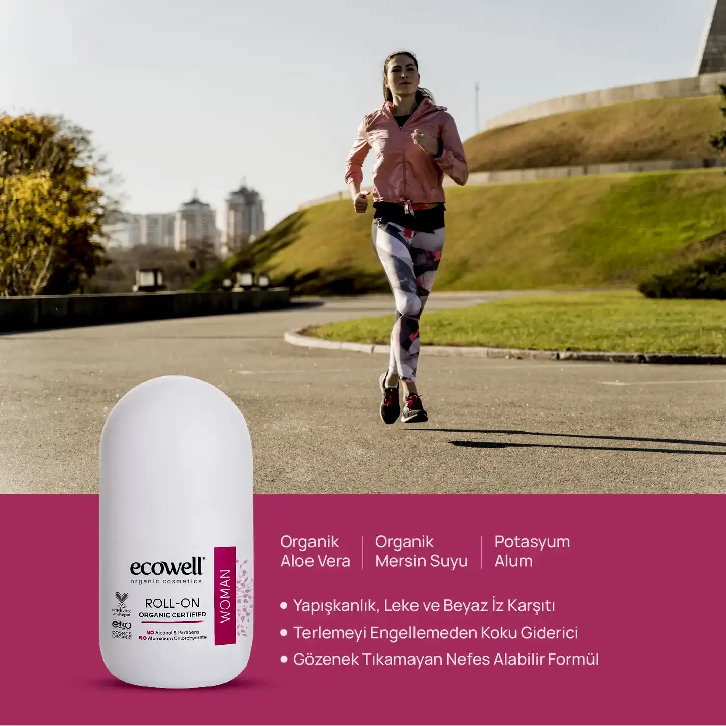 Sertifikalı Organik Kadın Deodorant Roll-on - 75 ml