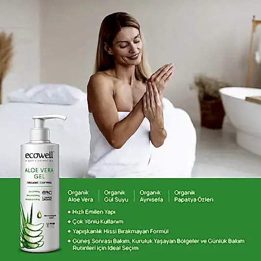 Sertifikalı Organik Aloe Vera Jel - 200 ml