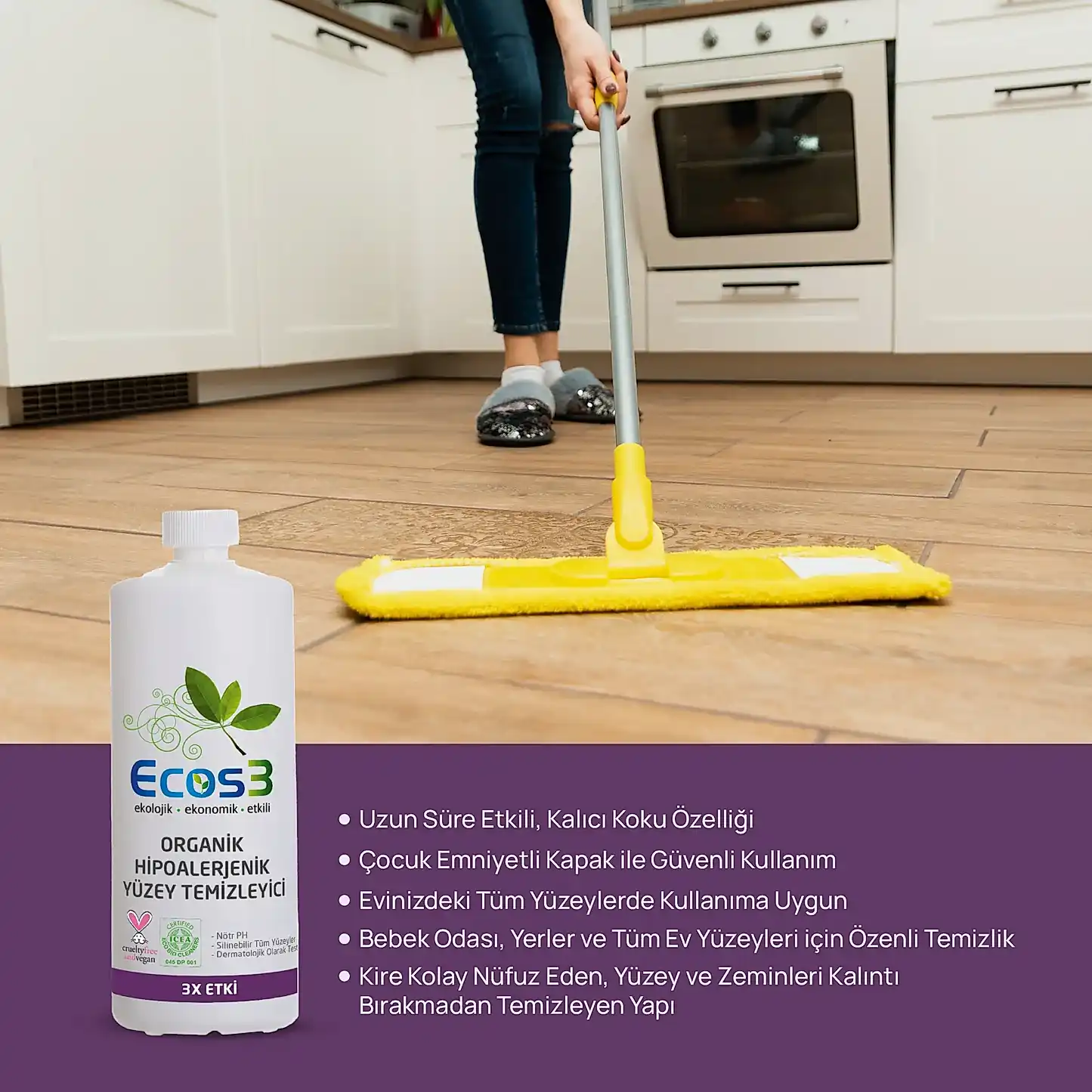 Sertifikalı Organik Yüzey Temizleyici - 1 lt