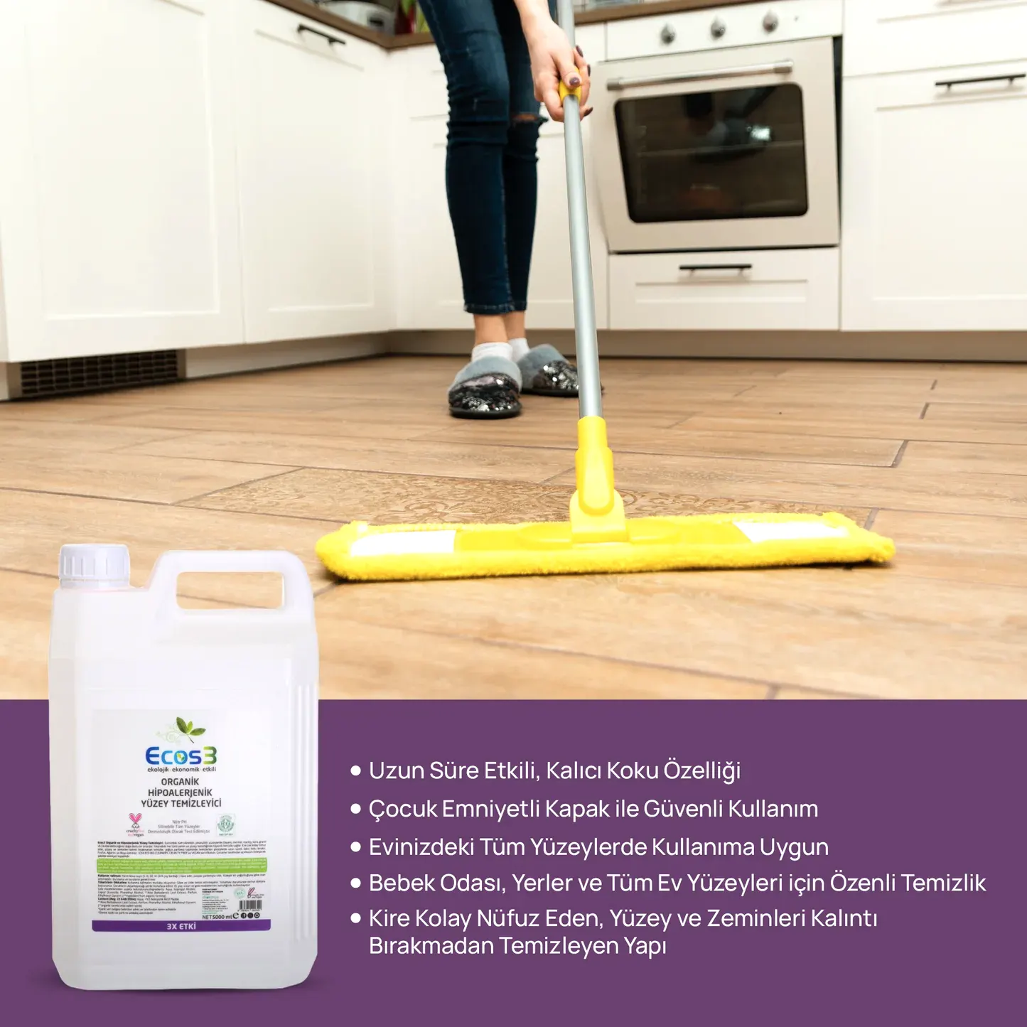 Sertifikalı Organik Yüzey Temizleyici - 5 lt