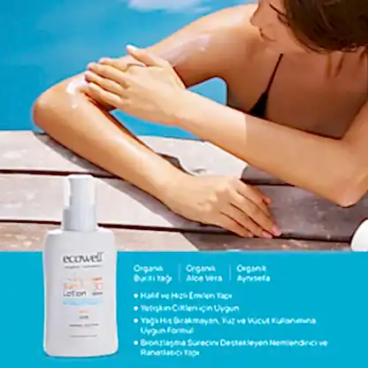 Sertifikalı Organik Güneş Losyonu SPF 30 - 150 ml