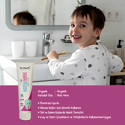 Sertifikalı Organik Çocuk Diş Macunu - 35 gr