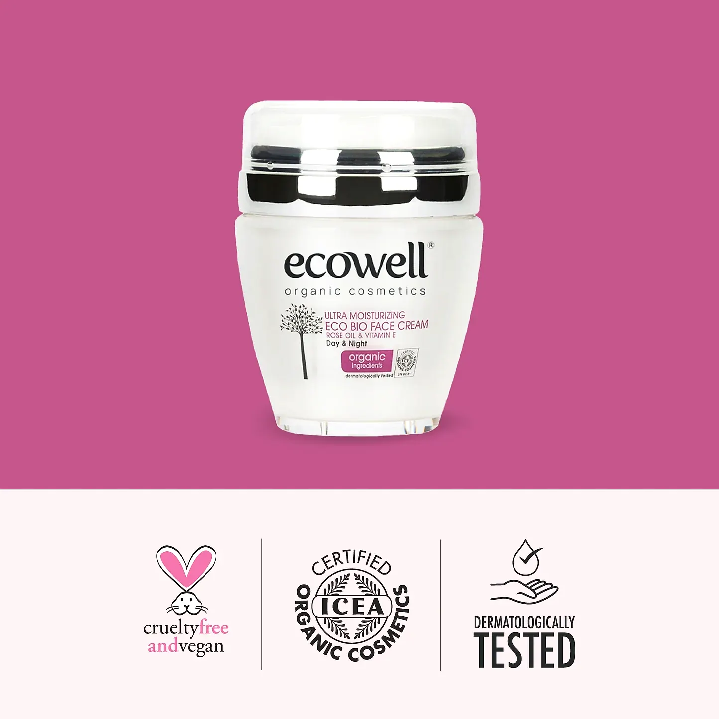 Sertifikalı Organik Nemlendirici Yüz Bakım Kremi - 50 ml